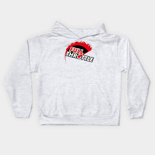 Full Throttle Kids Hoodie by WRAPINGLY